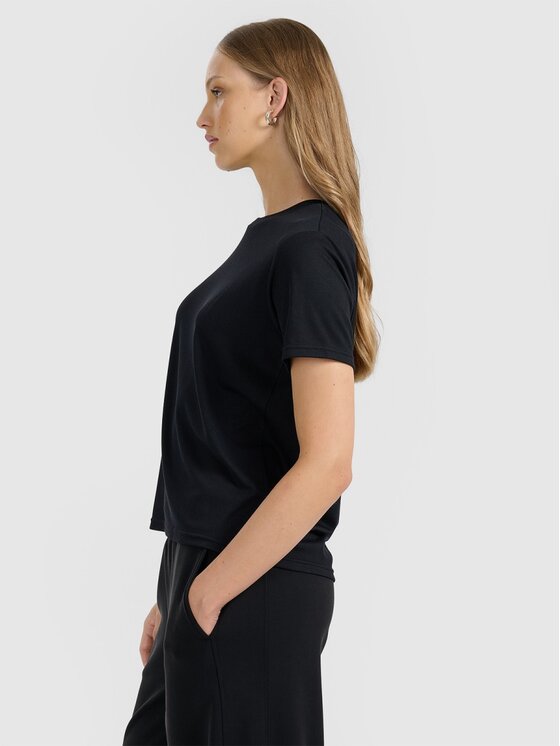 4F 4F Tričko 4FRAW25TTSHF3282-21S Čierna Regular Fit
