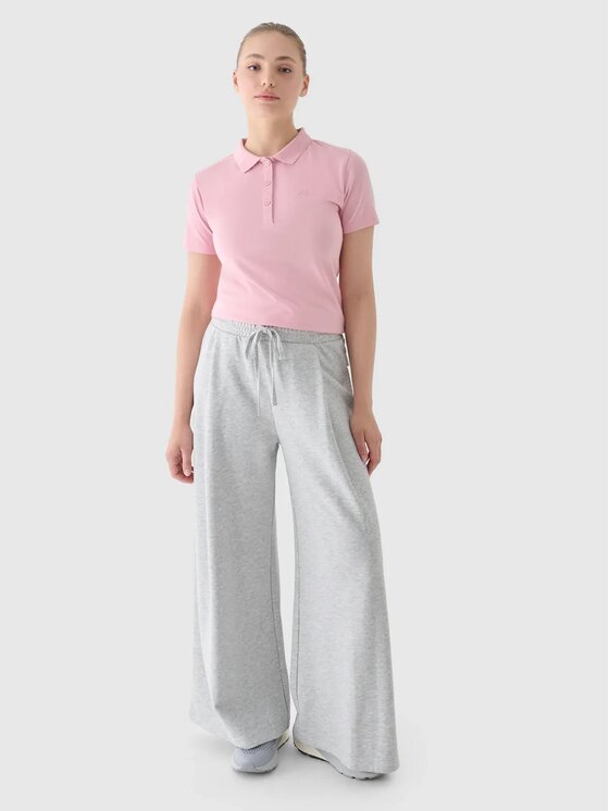 4F 4F Polo 4FWMM00TPTSF317-56S Różowy Slim Fit