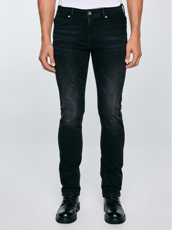 BIG STAR BIG STAR Jeansy TERRY Czarny Slim Fit