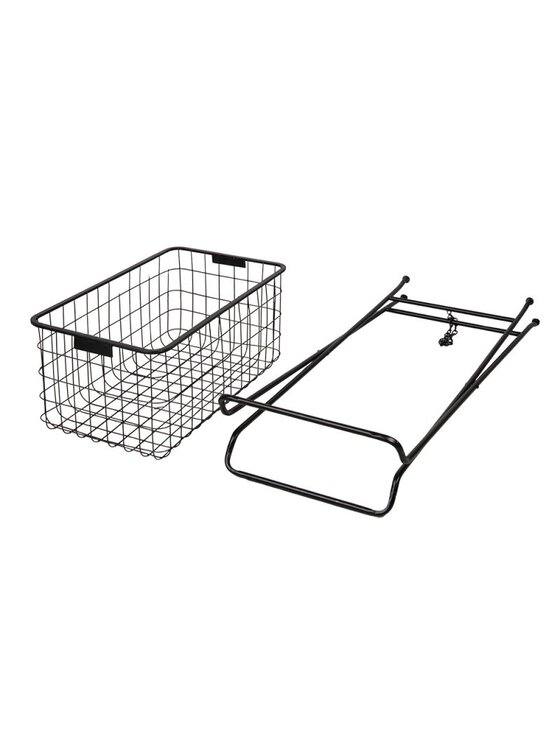 MIAhome MIAhome Kosz druciany na stojaku 88 cm Czarny
