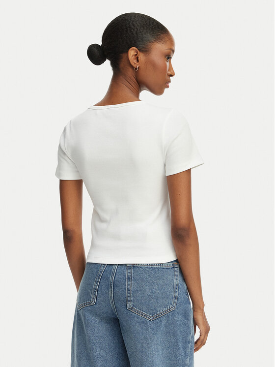 HUGO HUGO T-särk Diheart 50562071 Valge Slim Fit