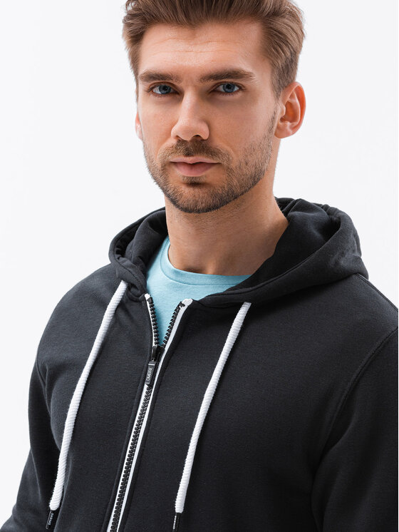 Ombre Ombre Mikina B977 Černá Regular Fit