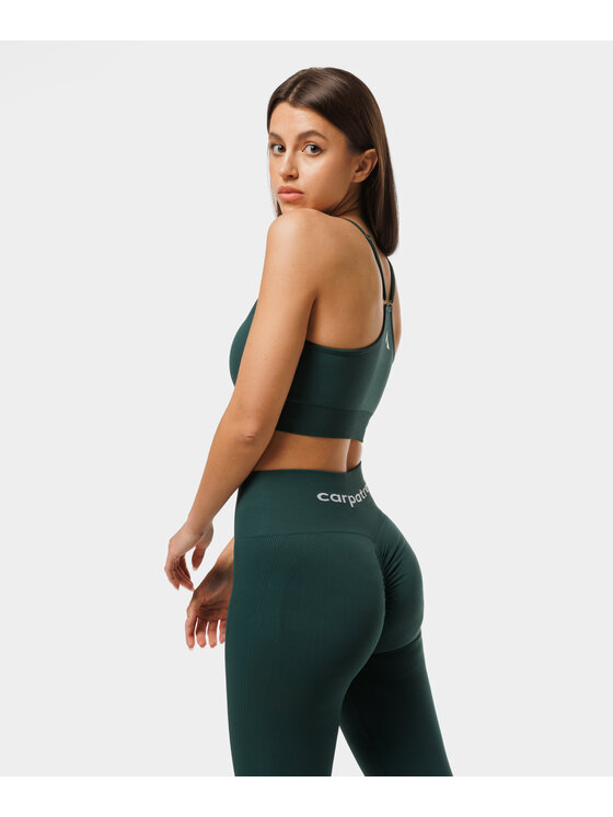 Carpatree Carpatree Legginsy Allure Leggings Zielony Fitted Fit