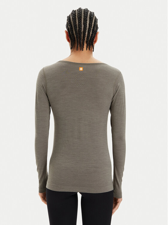 Brubeck Brubeck Treniņkrekls LS1415W Pelēks Slim Fit
