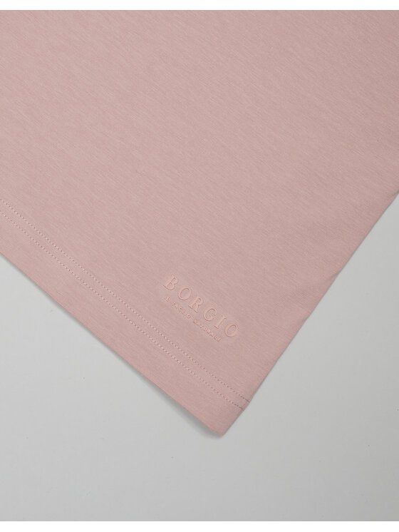 Borgio Borgio T-Shirt covo Różowy Slim Fit