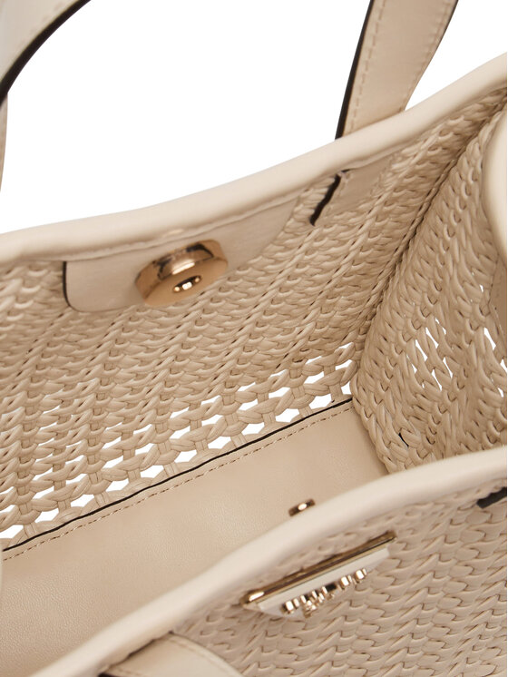 Guess Guess Geantă Brigitta Mini HWWZ72 06770 Écru