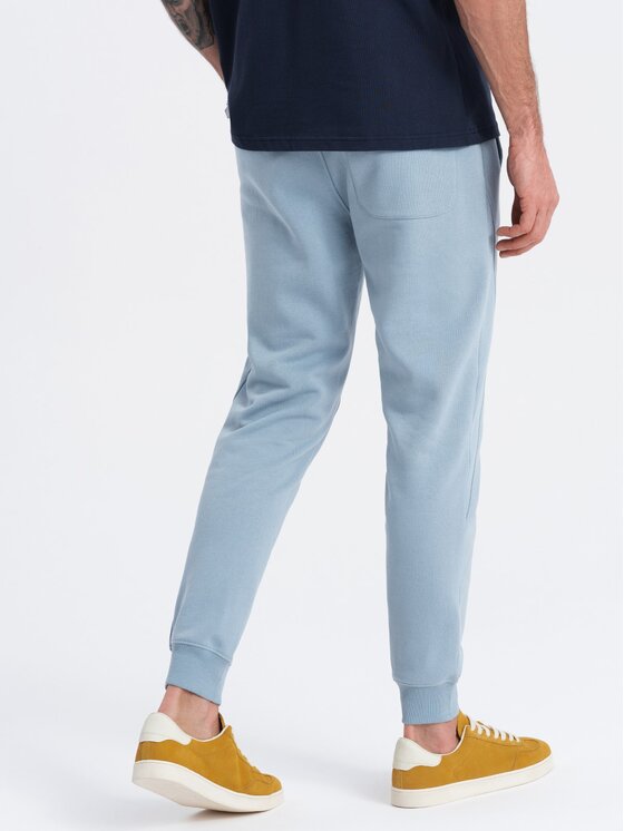 Ombre Ombre Joggery OM-PABS-0173 Niebieski Regular Fit