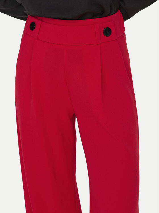 JDY JDY Pantaloni din material Geggo 15208430 Roșu Wide Leg