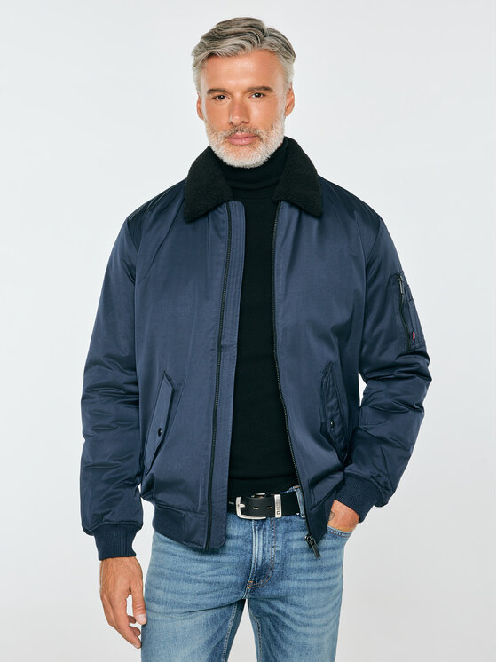 BIG STAR BIG STAR Kurtka zimowa DEKSEBI Granatowy Basic Fit
