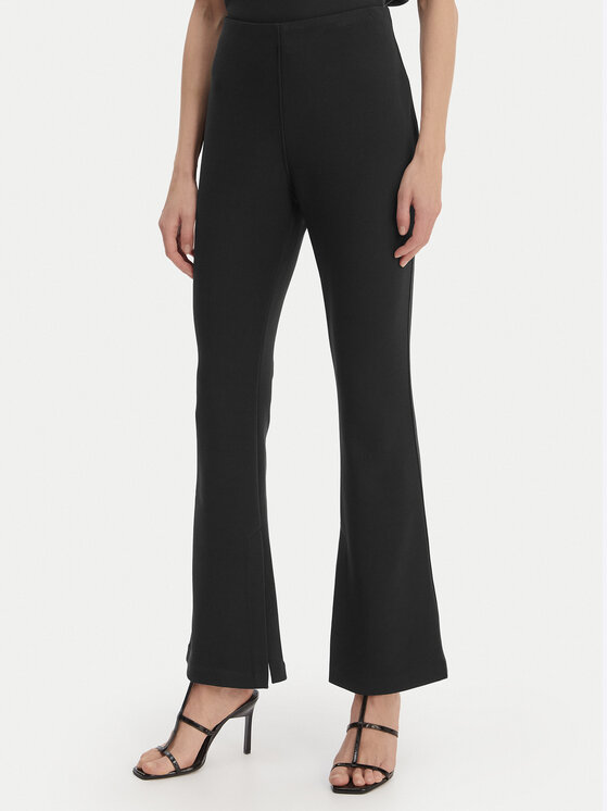 Calvin Klein Calvin Klein Pantaloni di tessuto LV044B223G Nero Flare Fit