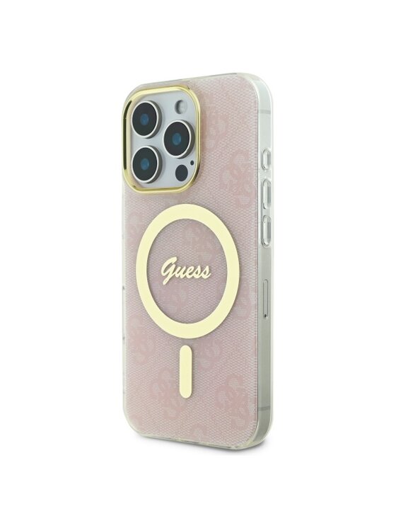 Etui na telefon Guess, Różowe, iPhone 16 Pro