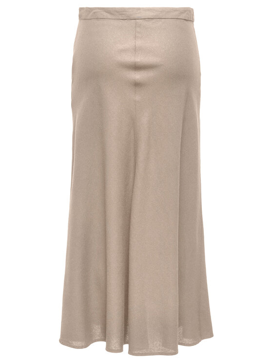 ONLY ONLY Φούστα midi Goa 15363690 Μπεζ Regular Fit