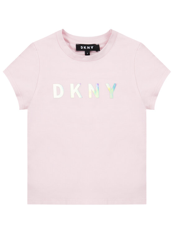 DKNY DKNY T-Shirt D35Q47 M Rosa Regular Fit
