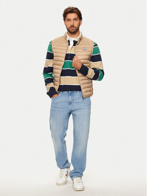 Jott Jott Mellény Tom P000MDOW04 Bézs Slim Fit