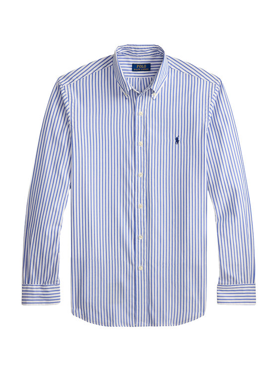 Polo Ralph Lauren Polo Ralph Lauren Marškiniai 710B15595008 Mėlyna Custom Fit