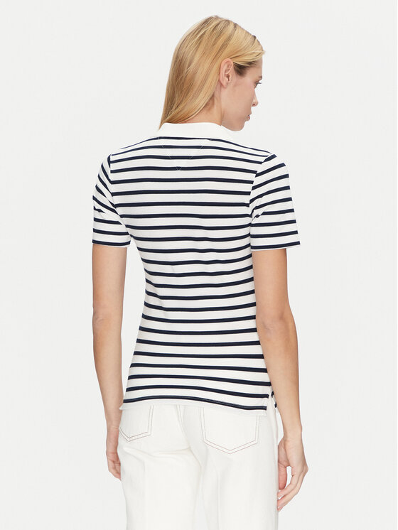 Tommy Hilfiger Tommy Hilfiger Polokošile 1985 WW0WW43225 Tmavomodrá Slim Fit