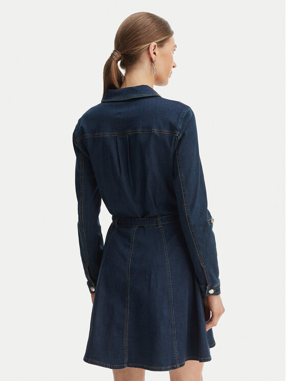 Morgan Morgan Džínsové šaty 261-RODEX Tmavomodrá Slim Fit