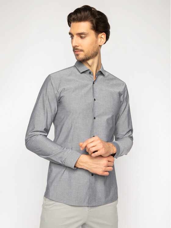 HUGO Hugo Cămașă Erondo 50425904 Gri Extra Slim Fit
