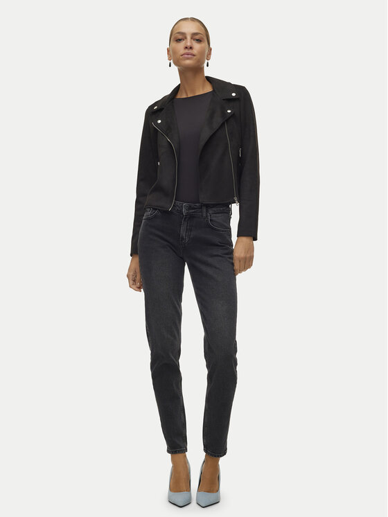 Vero Moda Vero Moda Куртка зі штучної шкіри Jose 10300938 Чорний Regular Fit