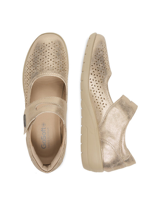Go Soft Go Soft Halbschuhe CEO-JD63-11 Goldfarben