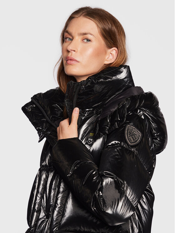 Blauer Blauer Vatovaná bunda BLDC03210 006364 Černá Regular Fit