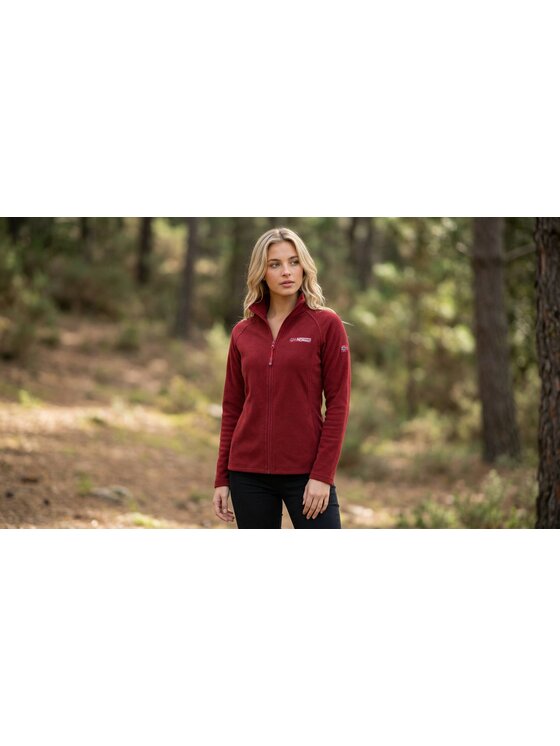 Geographical Norway Geographical Norway Polar WA1716F/GN-BURGUNDY Bordowy Reglan Fit