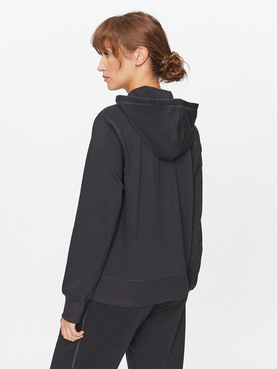 New Balance New Balance Felpa NB Essentials Stacked Logo Full Zip Hoodie WJ31530 Nero Regular Fit
