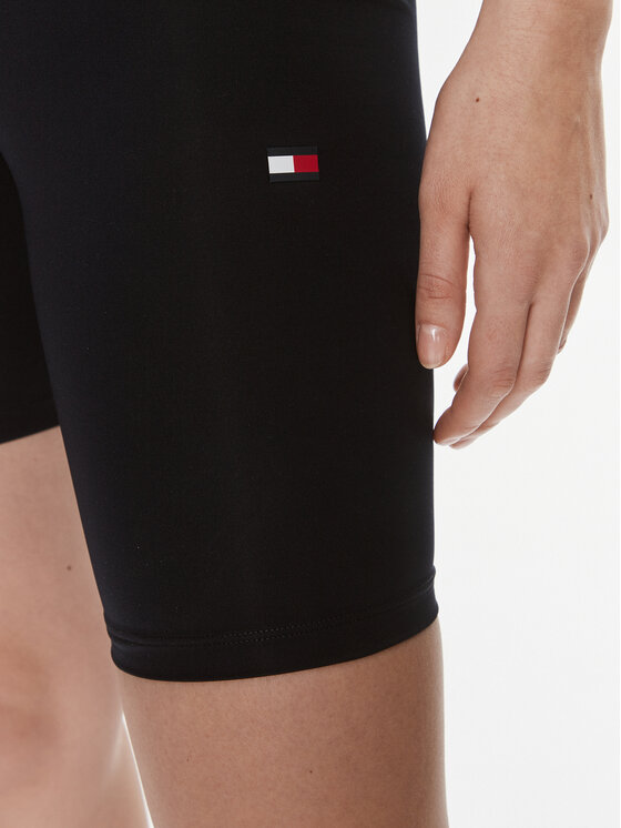 Tommy Hilfiger Tommy Hilfiger Dviratininkų šortai Essentials Hw Flag Fitted Short WW0WW41112 Tamsiai mėlyna Skinny Fit