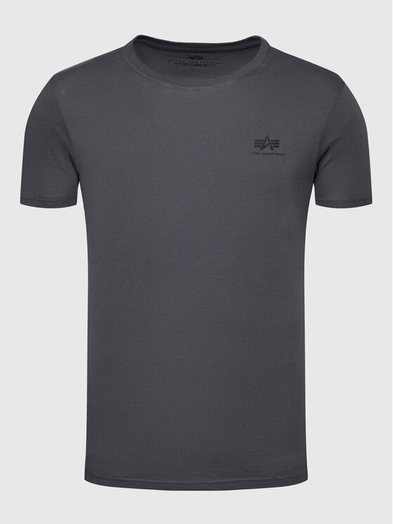 Alpha Industries Alpha Industries Tričko Basic Small Logo 188505 Sivá Regular Fit