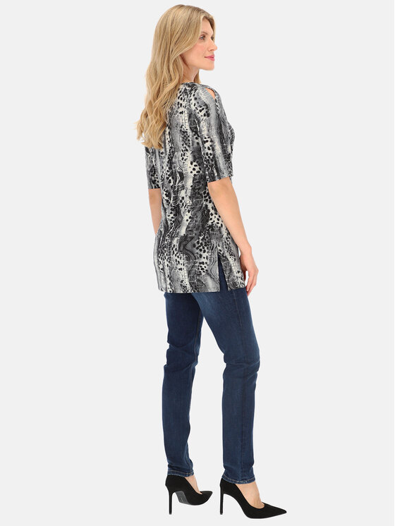 Potis & Verso Potis & Verso Tunika Grido Czarny Regular Fit