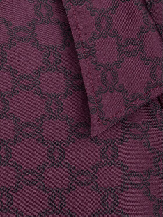 MARI PRETI MARI PRETI Blusa MONOGRAM M Bordeaux Regular Fit