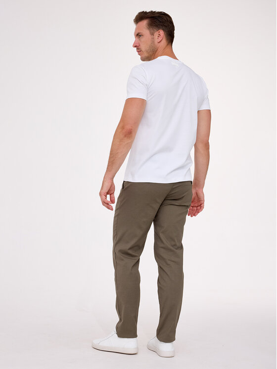 VILLARO VILLARO T-Shirt TSH027VIM Biały Regular Fit