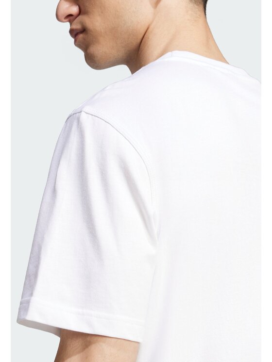 adidas adidas Тишърт Trefoil Essentials JI8544 Бял Regular Fit