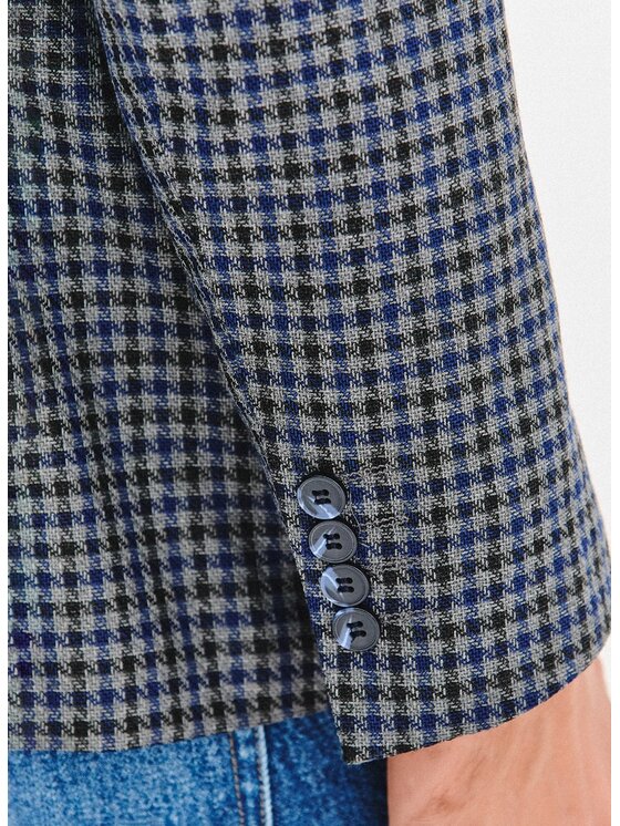 Pako Lorente Pako Lorente Marynarka P25WF-3X-032 Granatowy Slim Fit