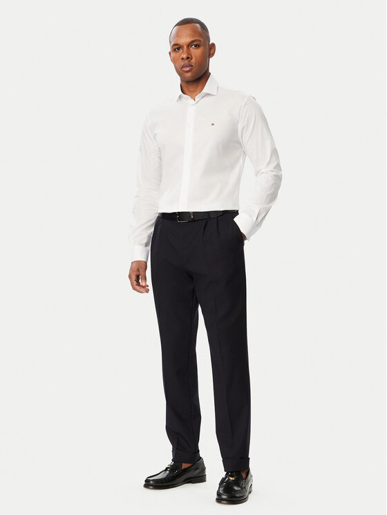 Tommy Hilfiger Tommy Hilfiger Särk MW0MW44710 Valge Slim Fit