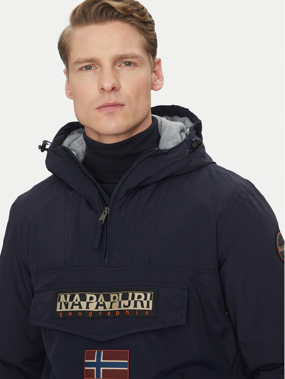 Napapijri Napapijri Anorak stiliaus striukė Rainforest Pocket 2 NP0A4GMD Tamsiai mėlyna Regular Fit