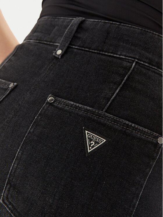 Guess Guess Džinsi W4BA0P D5HD1 Melns Palazzo Fit