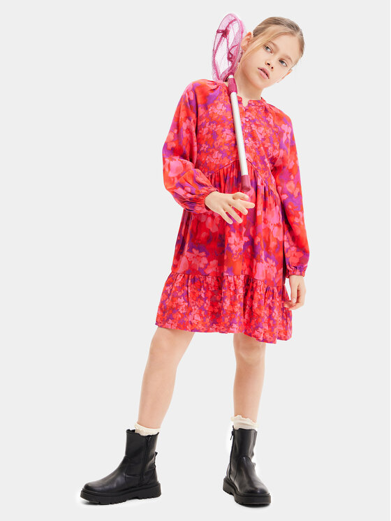 Desigual Rochie elegantă 23WGVW03 Roșu Regular Fit