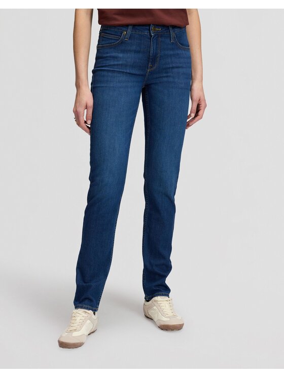 Lee Lee Jeansy ELLY Niebieski Straight Leg