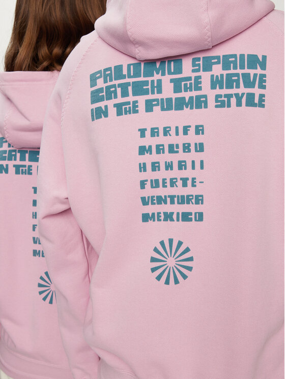Felpa puma rosa e nera shop