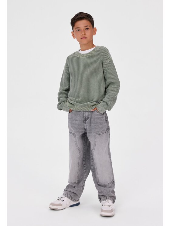 minoti minoti Jeansy 33JEAN254 Szary Baggy Fit