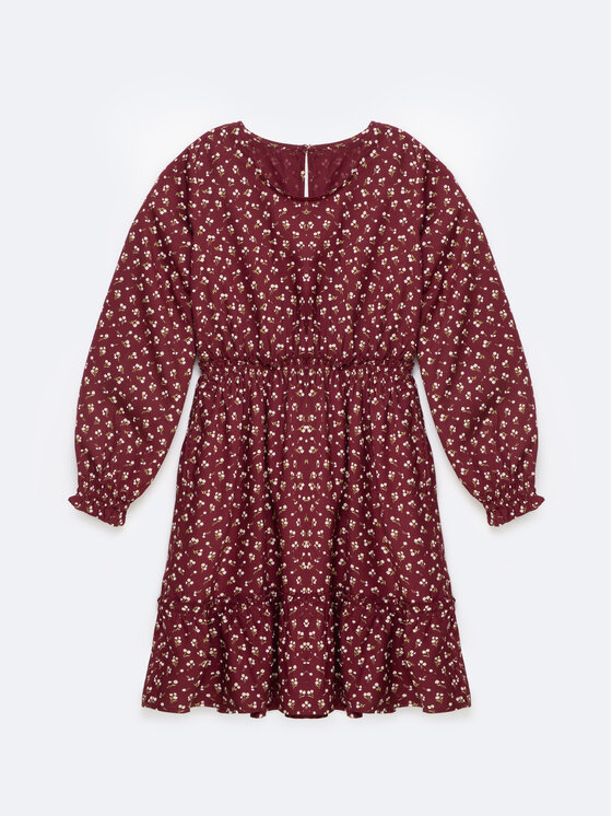 BIG STAR BIG STAR Sukienka codzienna NAMISA Bordowy Basic Fit