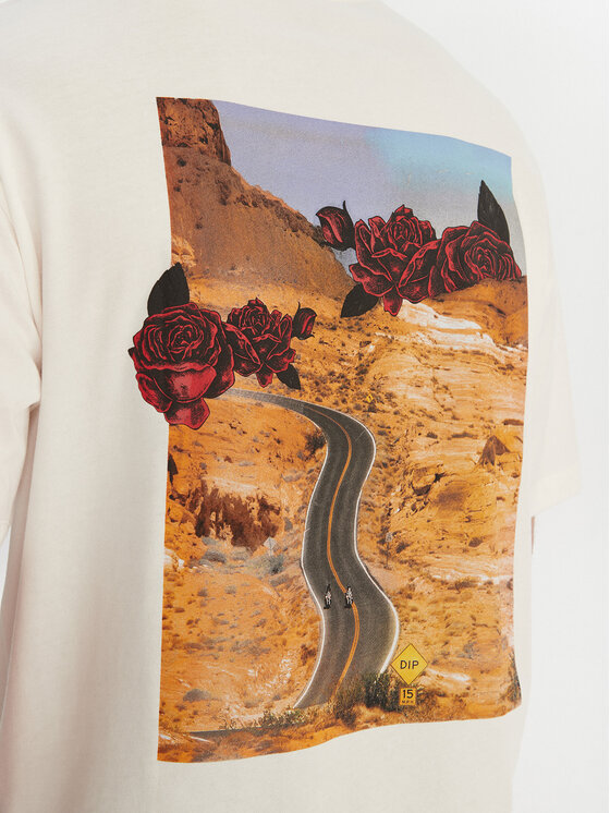 HUGO HUGO Тишърт Domans 50564642 Екрю Oversize