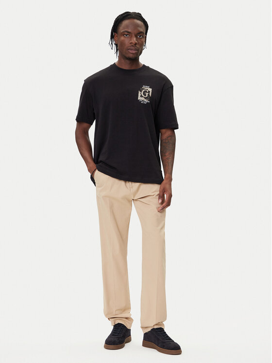 Guess Guess Tricou M5BI16 I3Z14 Negru Relaxed Fit
