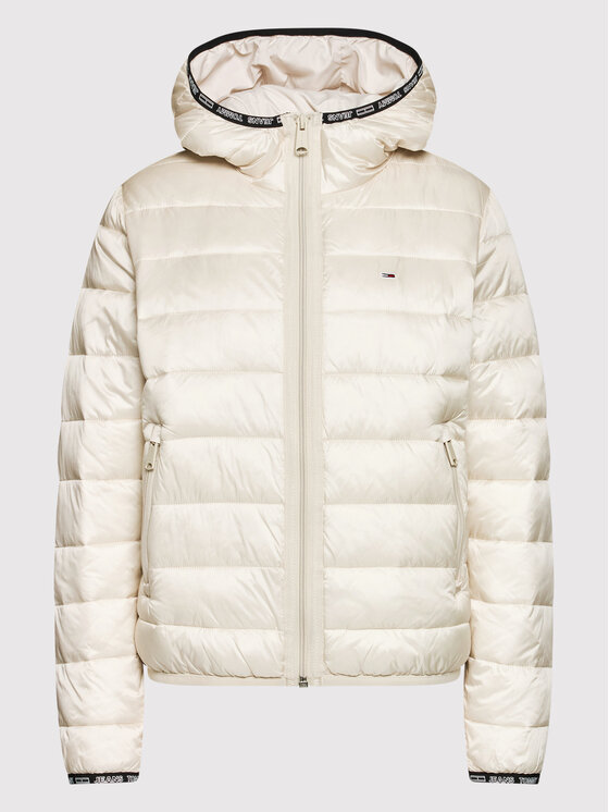 Tommy Jeans Tommy Jeans Giubbotto invernale Quilted DW0DW09350 Beige Relaxed Fit