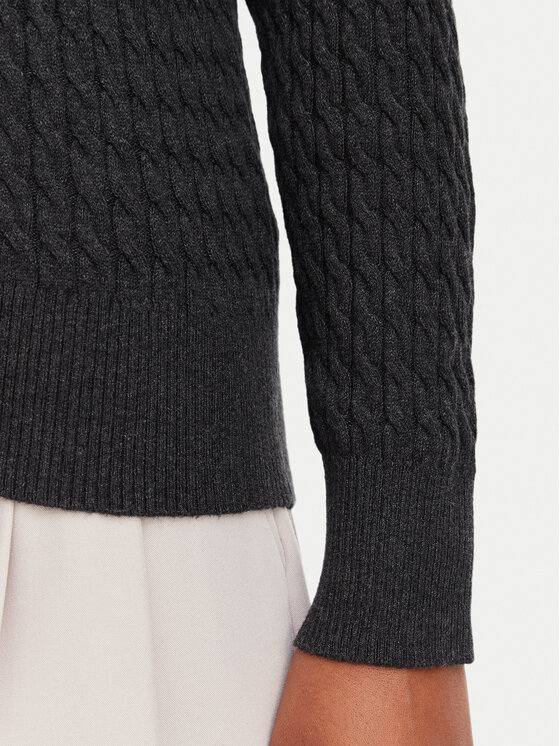 Tommy Hilfiger Tommy Hilfiger Sweter WW0WW44987 Szary ciemny Regular Fit