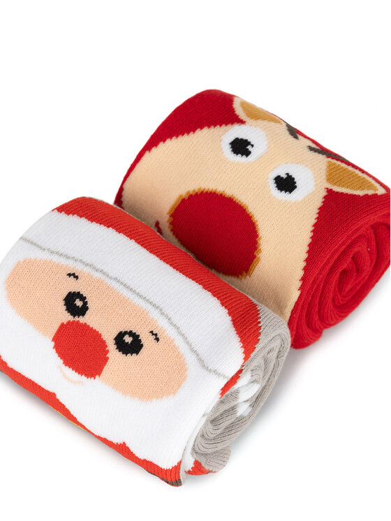 Jenny Fairy Jenny Fairy 2er-Set hohe Unisex-Socken 4WB-003-AW24 (2-pack) Rot