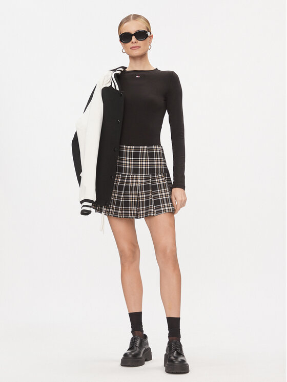 Tommy Jeans Tommy Jeans Пола тип трапец DW0DW16515 Черен Regular Fit