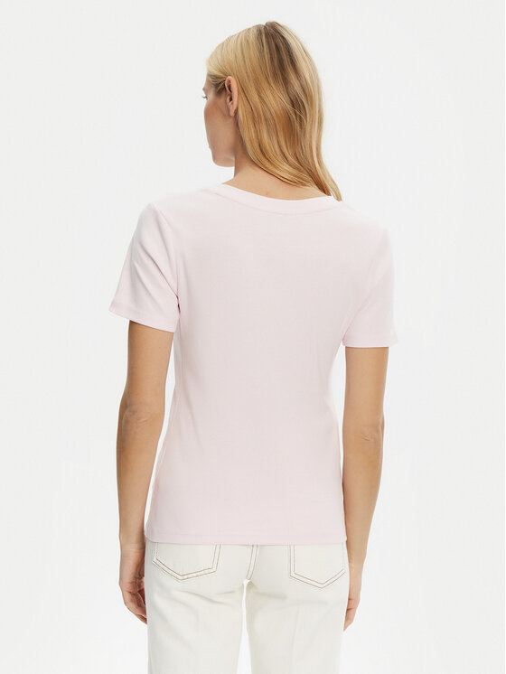Tommy Hilfiger Tommy Hilfiger Marškinėliai New Cody WW0WW40584 Rožinė Slim Fit