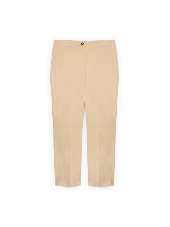 Fiorella Rubino Fiorella Rubino Pantaloni di tessuto P718L002568N002 Crema Regular Fit